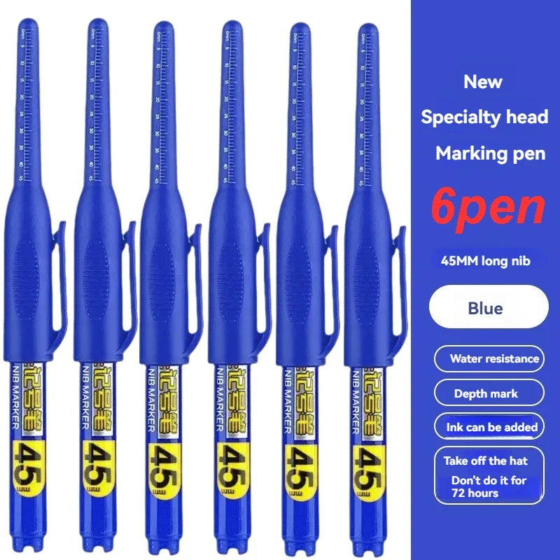 Waterproof Deep Hole Marker Pen – Long Nib Carpenter Pen
