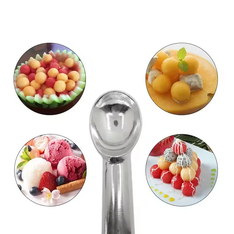 Nonstick Aluminum Ice Cream Scoop – Melon Ball & Dough Tool Ice Cream Scoop Qst
