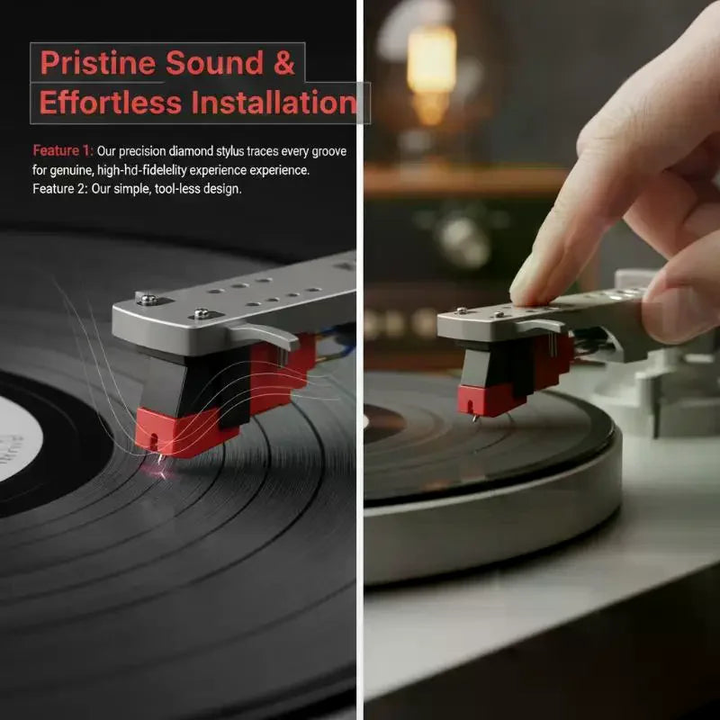 ATN3600L Turntable Stylus – AT-LP60 Record Player Needle Turntable Stylus Qme