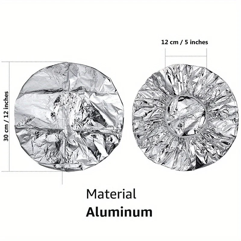 Reusable Aluminum Foil Deep Conditioning Caps – All Hair Types Hair Conditioning Cap Qme