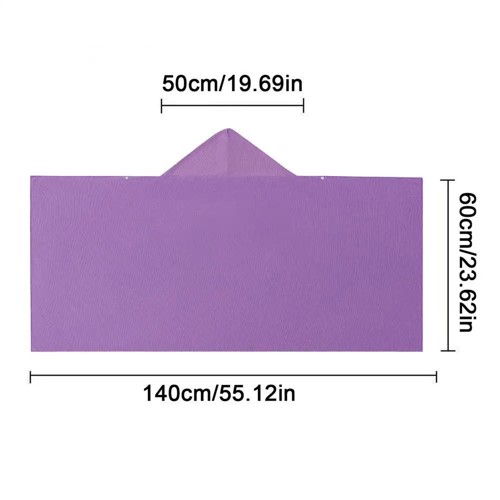 UV Cooling Hoodie Towel for Neck – Sports, Beach & Outdoor Cooling Sports Towel Qst Purple