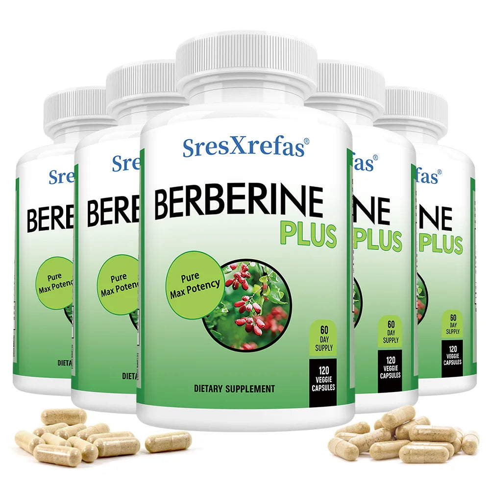 ZENVITALIZE Berberine 120 Capsules – Vegan Heart & Gut Support Herbal Supplement Qst