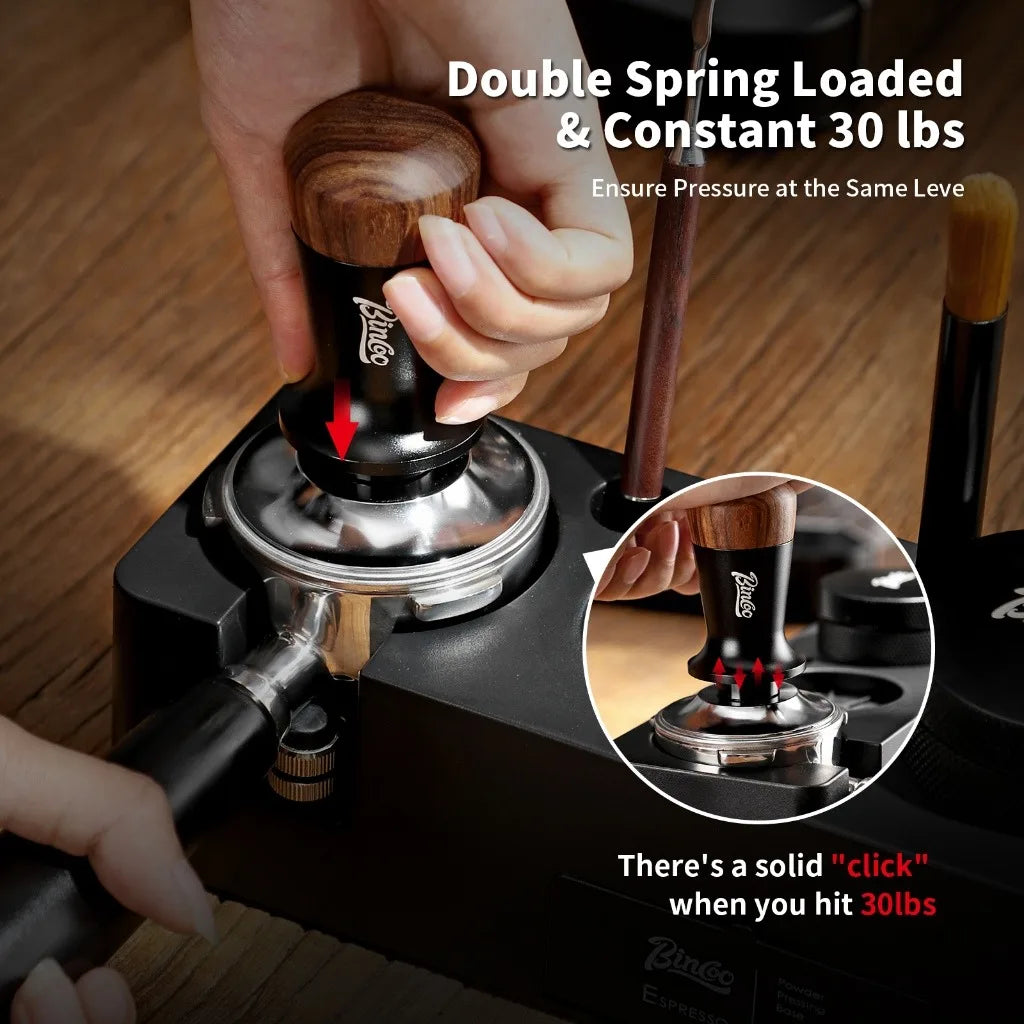 BINCOO 51/58mm Stainless Steel Espresso Coffee Tamper Set Espresso Tamper Set Qst