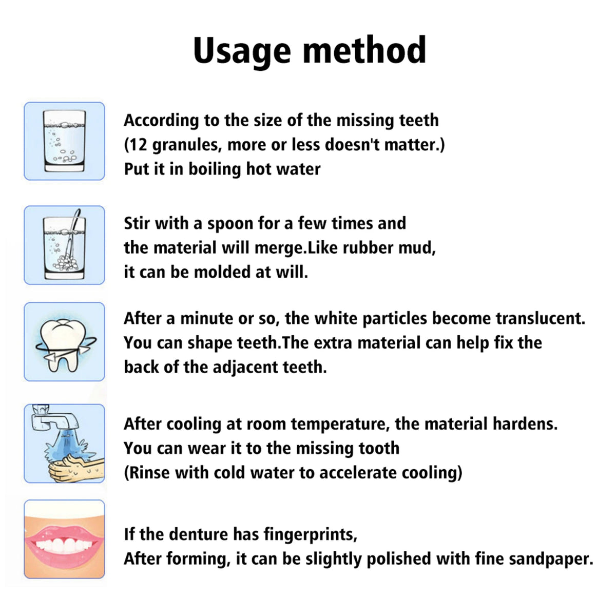 Moldable Temporary Teeth Gel – Cosmetic Tooth Filler Kit Temporary Tooth Filler Qst