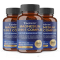 Magnesium Complex Capsules – Glycinate Citrate Taurate | STRESSXCEL Magnesium Supplement Qst 120 count-3 bottle