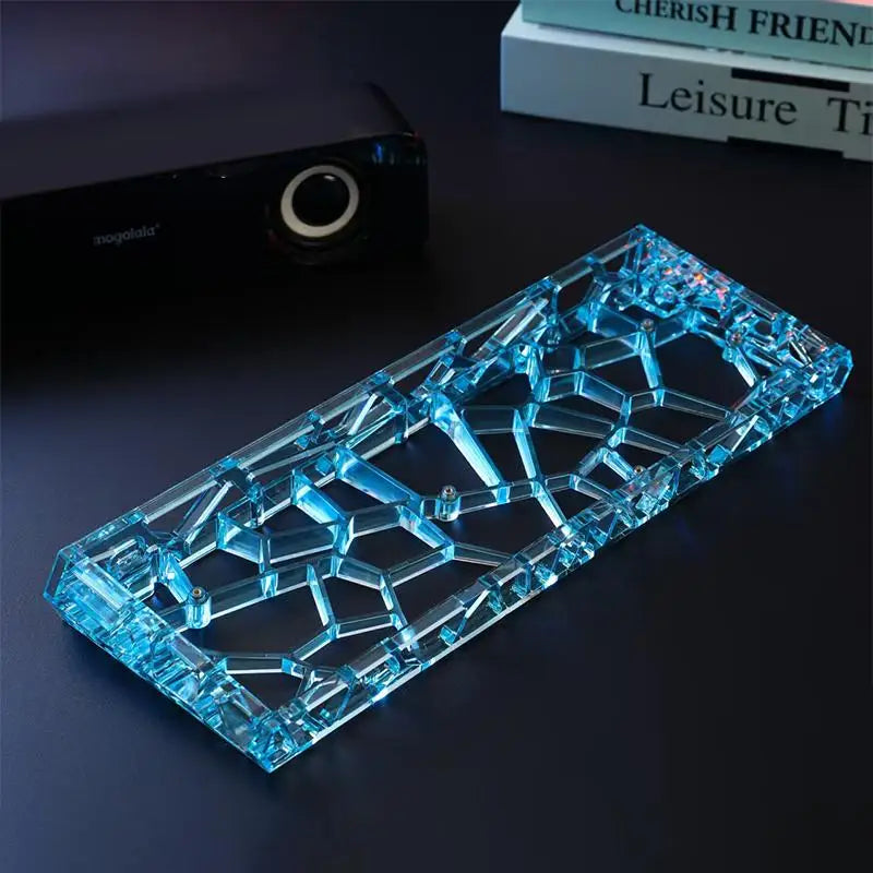 GH60 Clear Acrylic DIY Mechanical Keyboard Case – 8 Colors Keyboard Case Qme