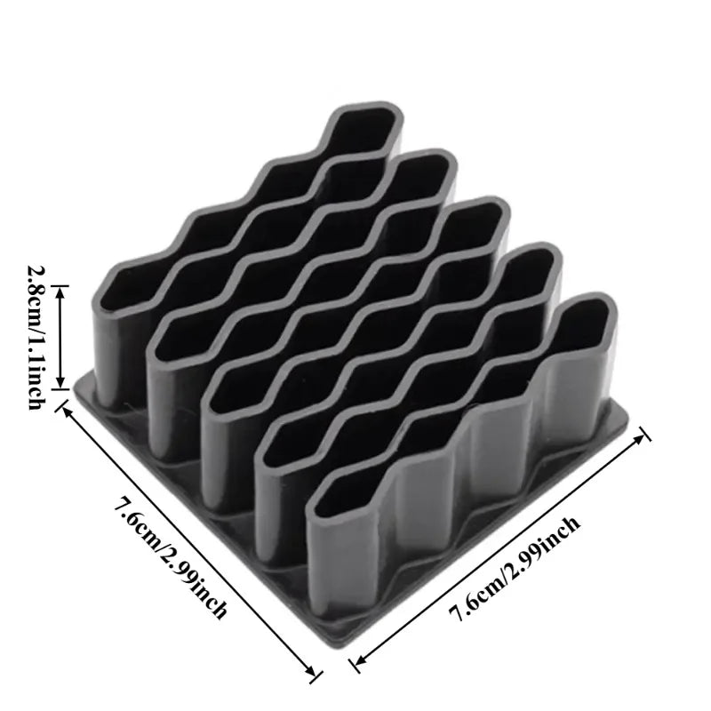 Silicone Desktop Organizer Stand – Cosmetics & Pen Holder Desktop Organizer Stand Qme Black