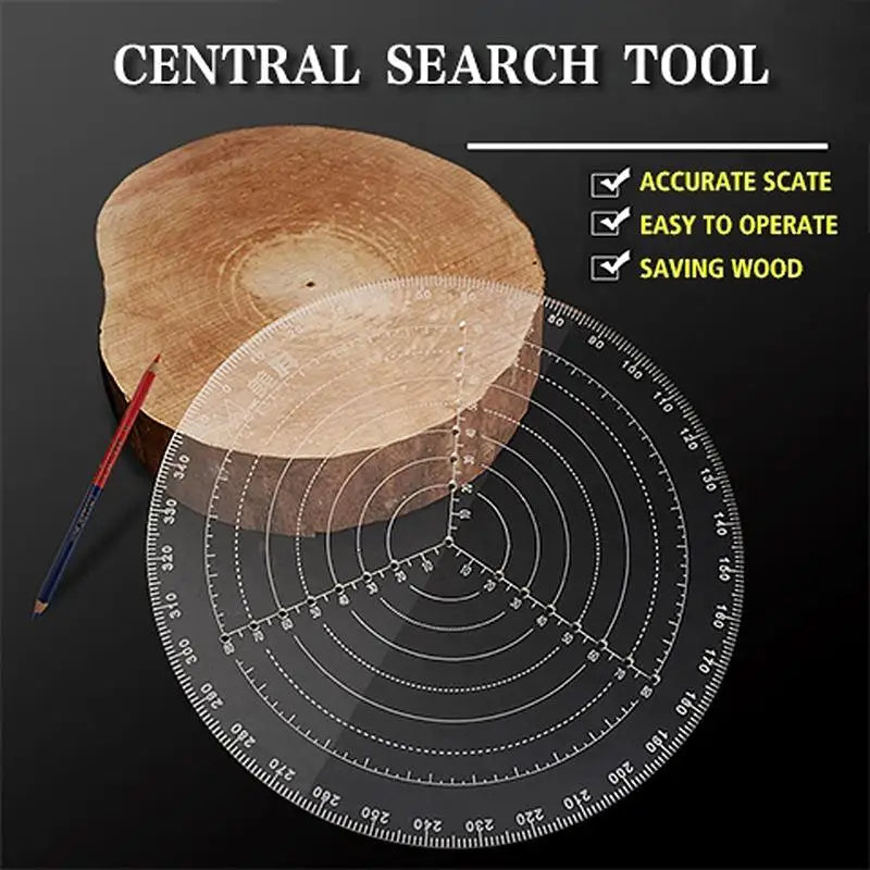 Wood Turning Center Finder Compass Circle Gauge 20cm Woodworking Compass Gauge Qme