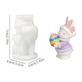 3D Bunny Silicone Mold – Reusable Resin & Aromatherapy Figurine Silicone Craft Mold Qme a China Mainland