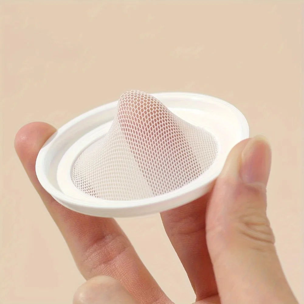 Ultra Thin Leak-Proof Loose Powder Case with Elastic Net Loose Powder Case Qme