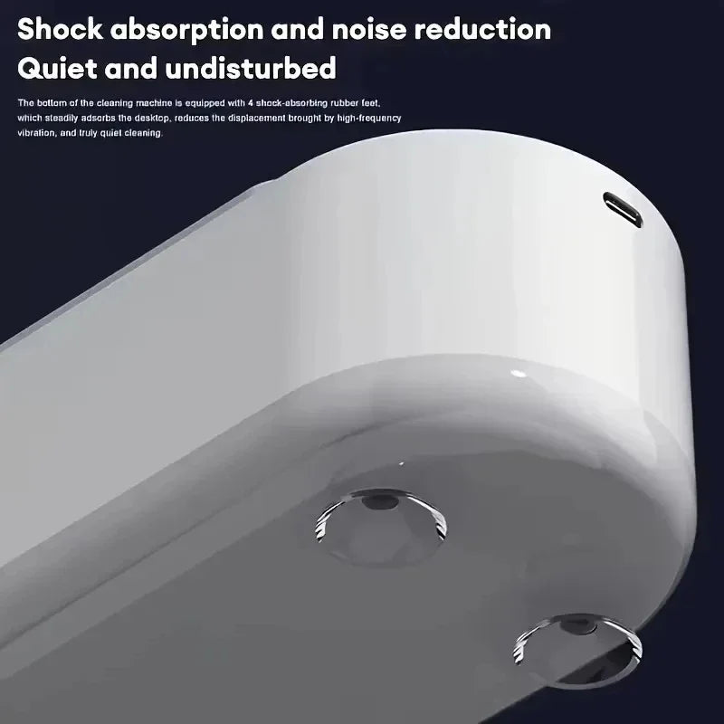 Wireless Ultrasonic Glasses & Jewelry Cleaner | High-Frequency Ultrasonic Cleaner Qme