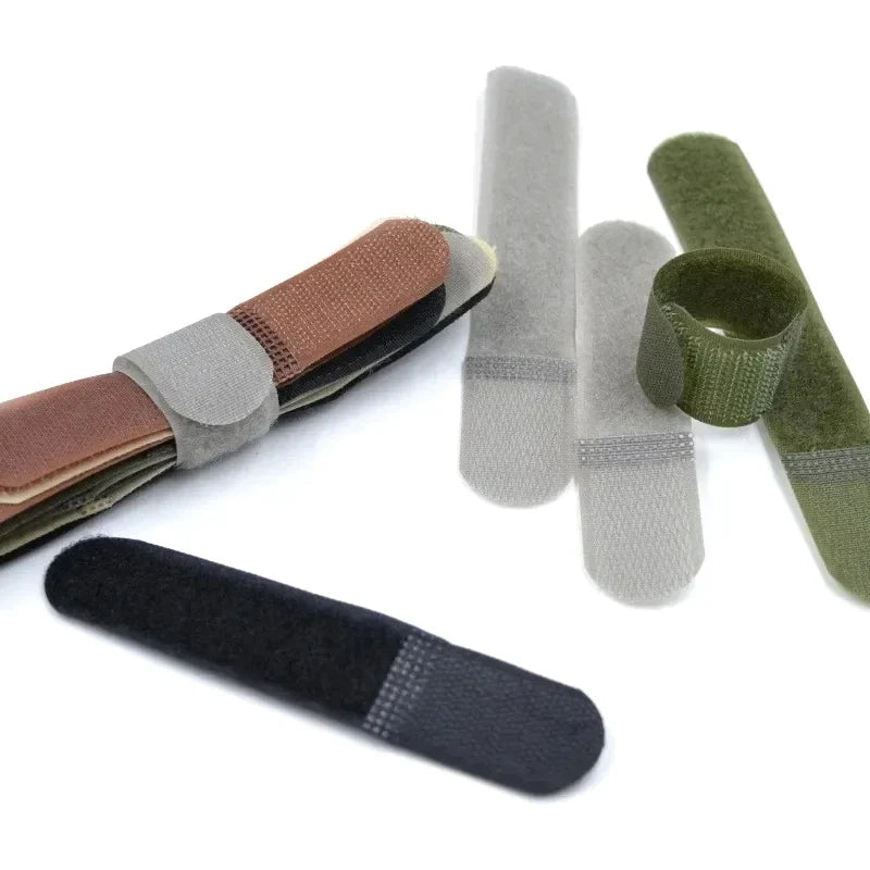 Reusable Nylon Loop Grip Cable Ties & Backpack Buckle Straps Cable Strap Organizer Qme