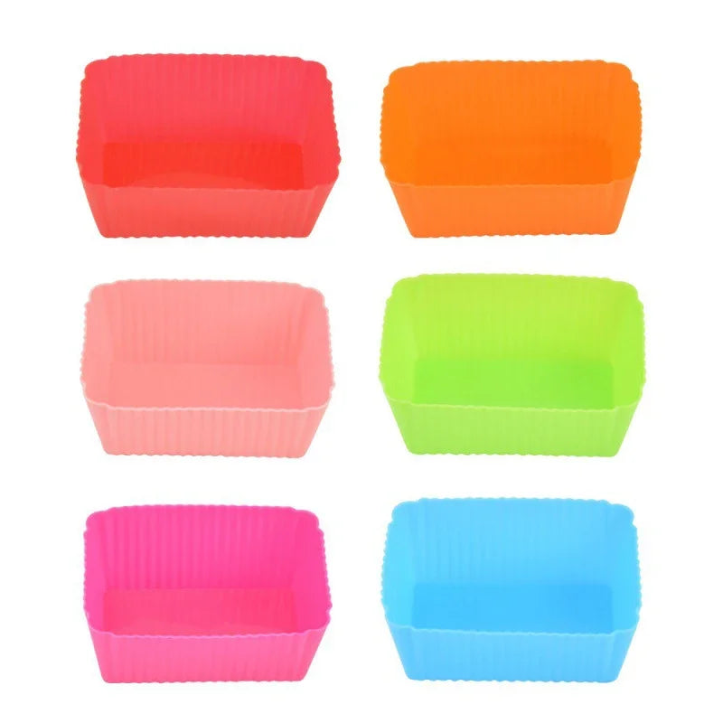 Silicone Cupcake & Muffin Baking Molds – Reusable 5-Pack Silicone Baking Mold Qme