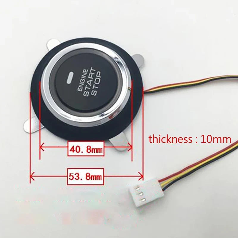 12V Car Engine Start Stop Push Button Keyless Entry Switch Ignition Starter Switch Qme