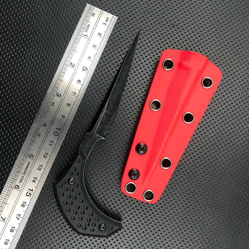 TRSKT Neck Knife 440C Blade G10 Handle + Kydex Sheath Fixed Blade Neck Knife Qst 9 China Mainland