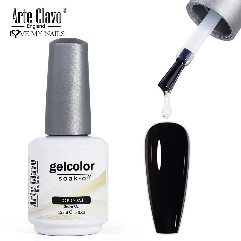 Arte Clavo Base Coat Gel Nail Polish UV LED Lamp – 15ml Gel Nail Polish Qme