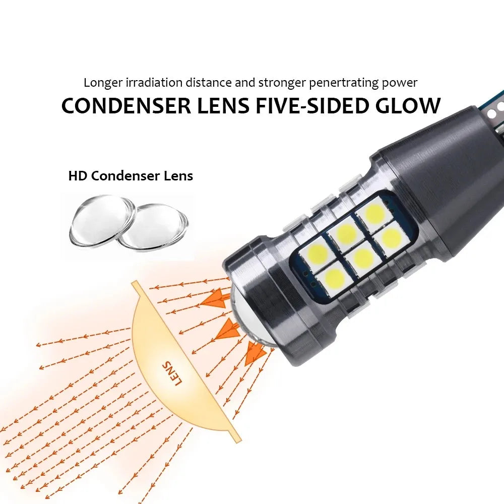 W16W T15 921 LED Canbus Bulbs 3030 SMD No Error – 2 Pack LED Replacement Bulbs Qme