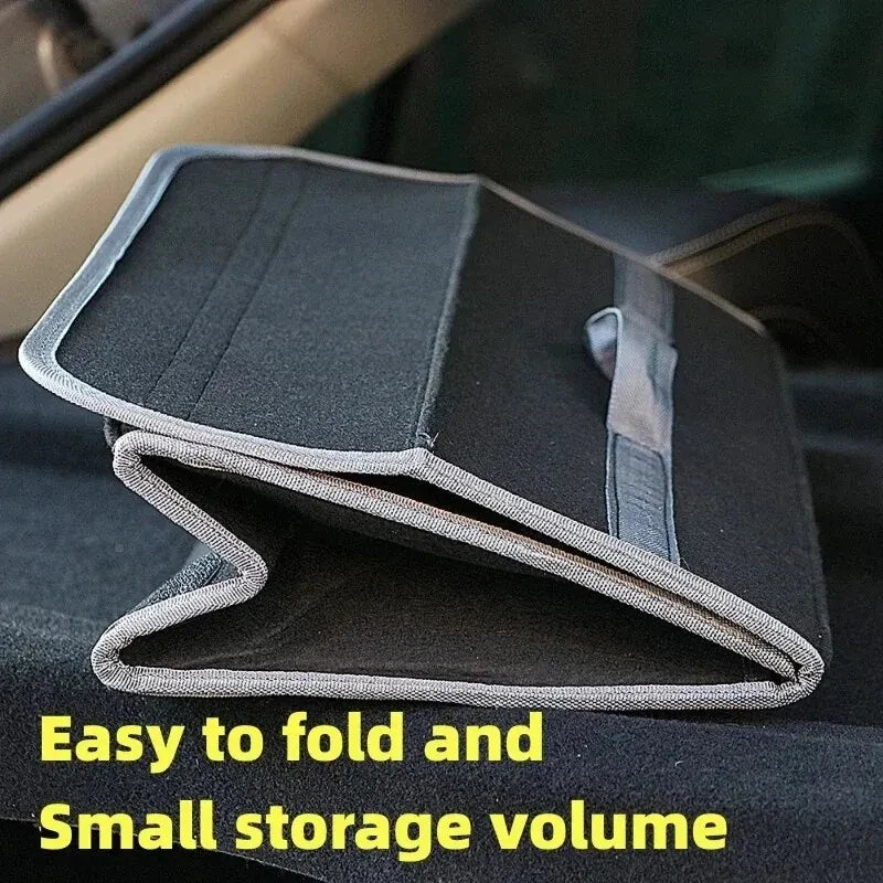 Car Trunk Felt Storage Box – Large Capacity Anti-Slip Organizer Car Trunk Organizer Qme