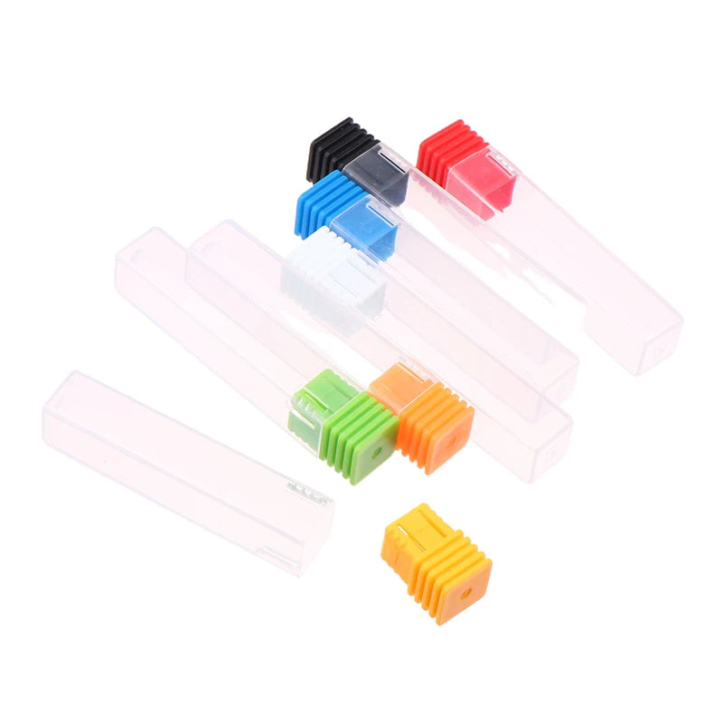 10pcs Clear Nail Drill Bit Storage Boxes – Square Organizer Set Nail Drill Bit Organizer Qst