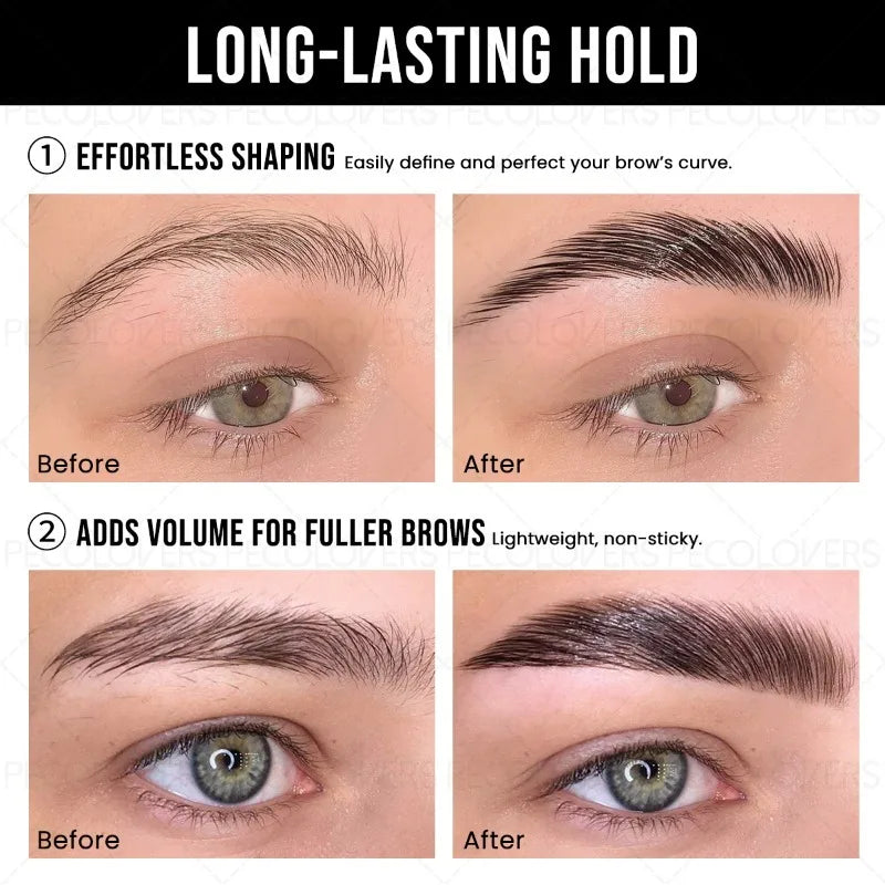 Natural Eyebrow Styling Gel Soap with Brush – Strong Hold Eyebrow Styling Gel Qme