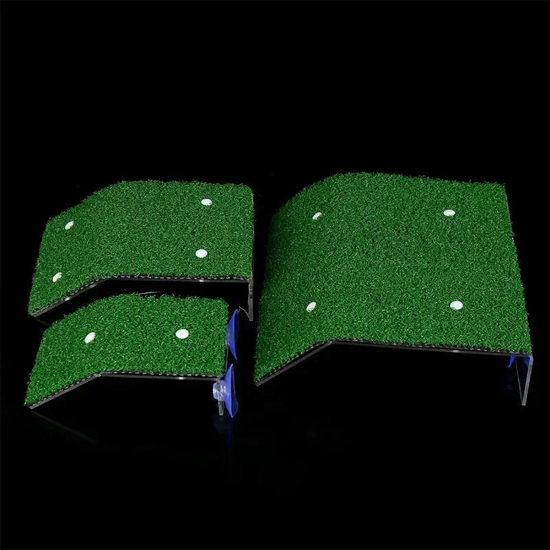 Turtle Basking Platform Floating Island Moss Climbing Ladder Reptile Basking Platform Qme