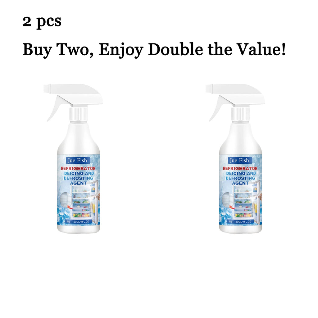 120ml Fridge Defrost Spray – Fast Frost Remover & Odor Eliminator Defrost Cleaning Spray Qst 2 pcs
