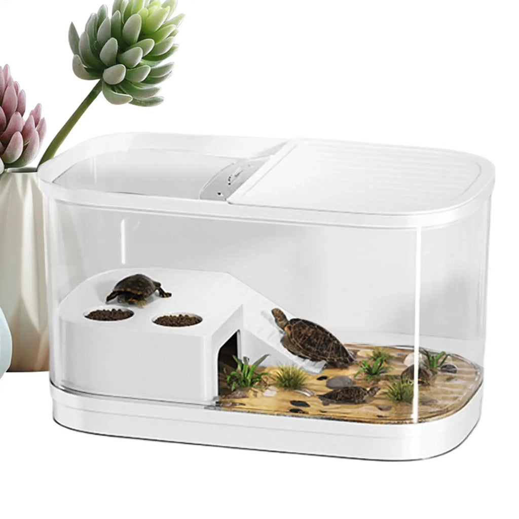 Reptile Habitat Enclosure Tank for Gecko, Bearded Dragon & More Reptile Habitat Tank Qme Clear CN