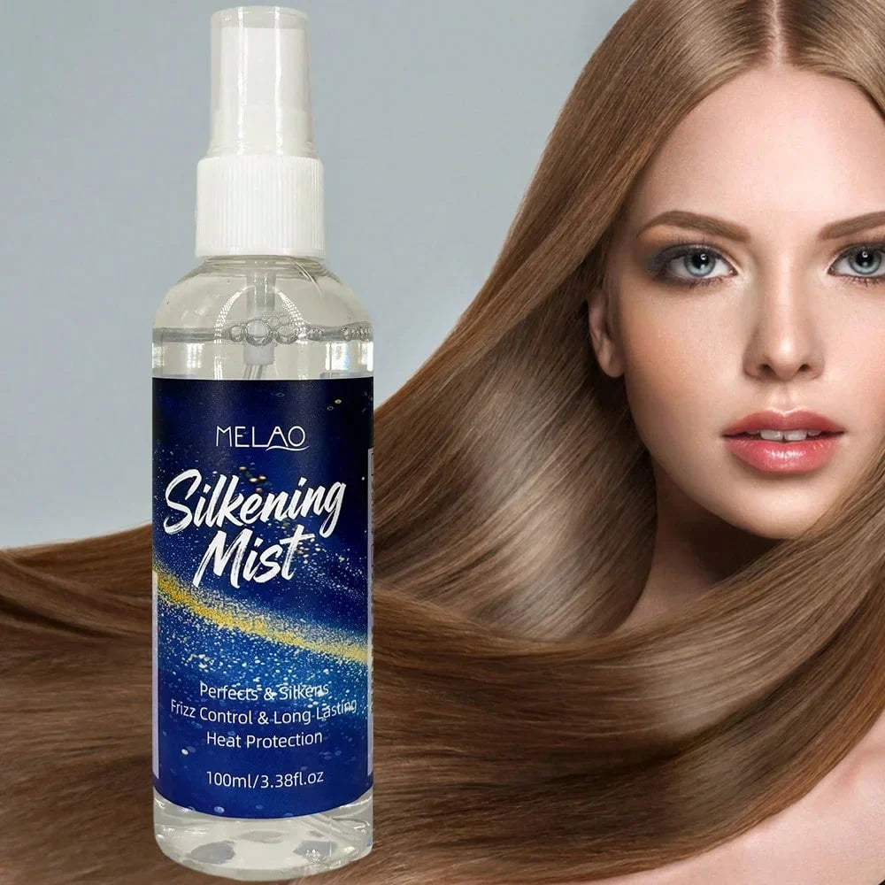 MELAO Hair Silkening Mist – Frizz Control & Shine Spray Hair Silkening Mist Qme