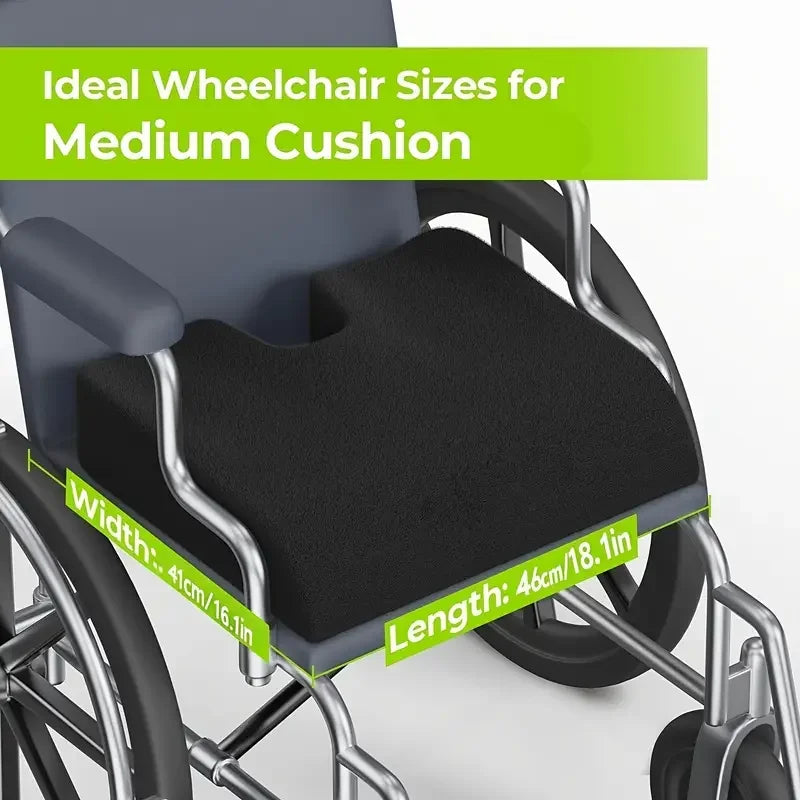 Wheelchair Seat Cushion | Coccyx & Back Support | Qme Ergonomic Seat Cushion Qme