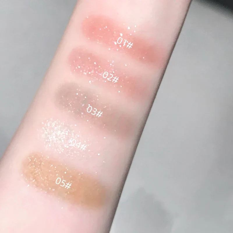 Gege Bear Multi-Use Eyeshadow Highlighter Powder – 5 Shades Eyeshadow Highlighter Powder Qme