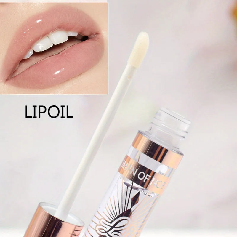 IMAN OF NOBLE 6-Piece Lip Oil Set – Moisturizing Clear Lip Gloss Lip Oil Set Qst