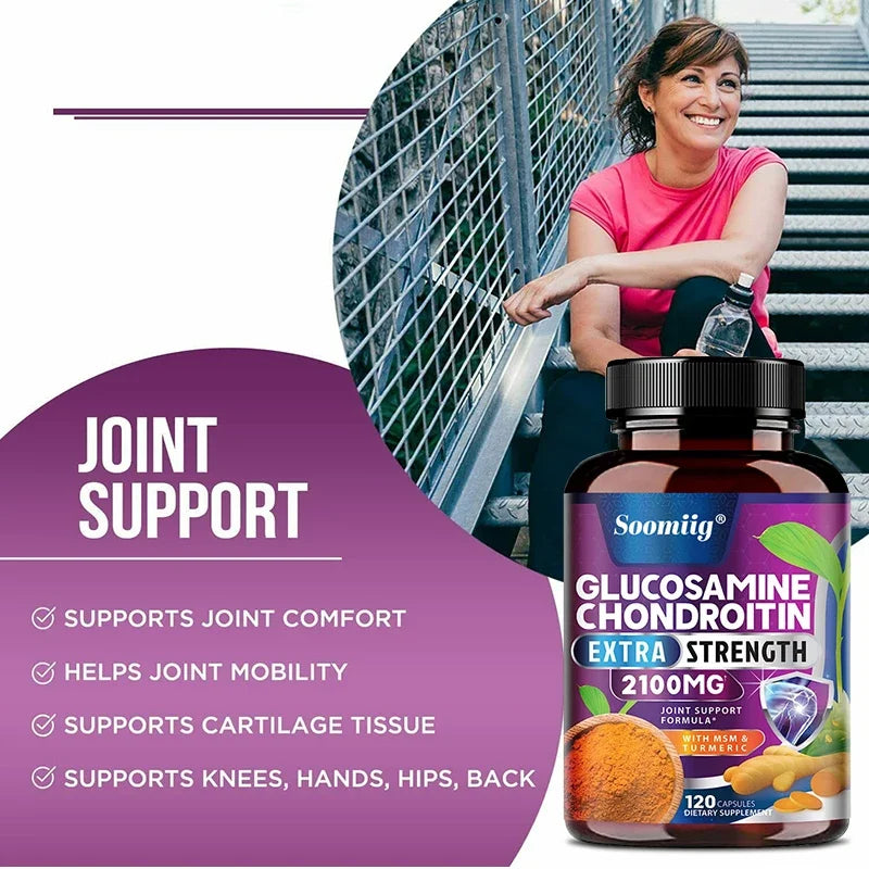 Glucosamine Chondroitin Turmeric MSM Triple Strength Joint Support Joint Support Supplement Qst