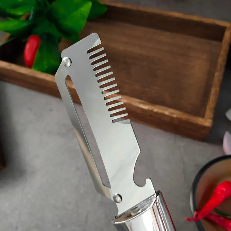 3-in-1 Stainless Steel Vegetable Peeler with Bottle Opener Vegetable Peeler Qst
