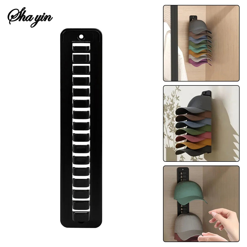 Baseball Cap Wall Hanging Storage Rack – 5-Layer Hat Organizer Hat Storage Rack Qme