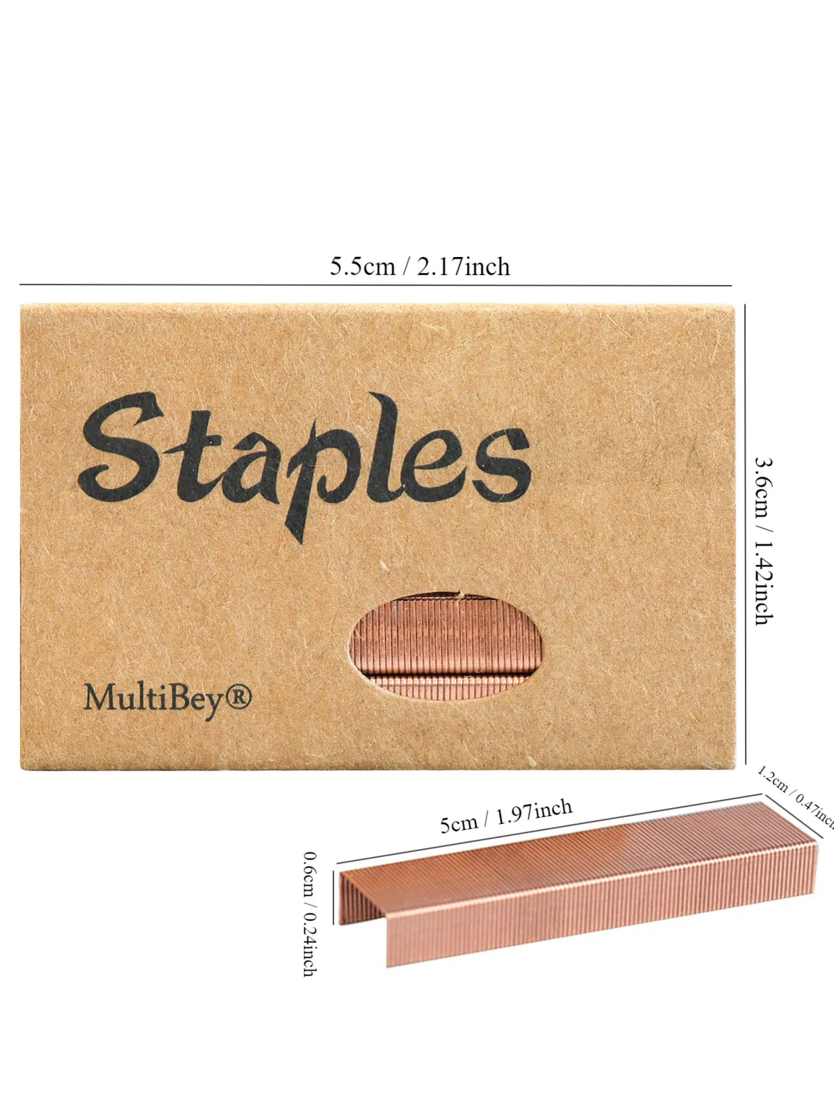 Rose Gold Metal Stapler with 26/6 Staples – Office & School Office Stapler Qme