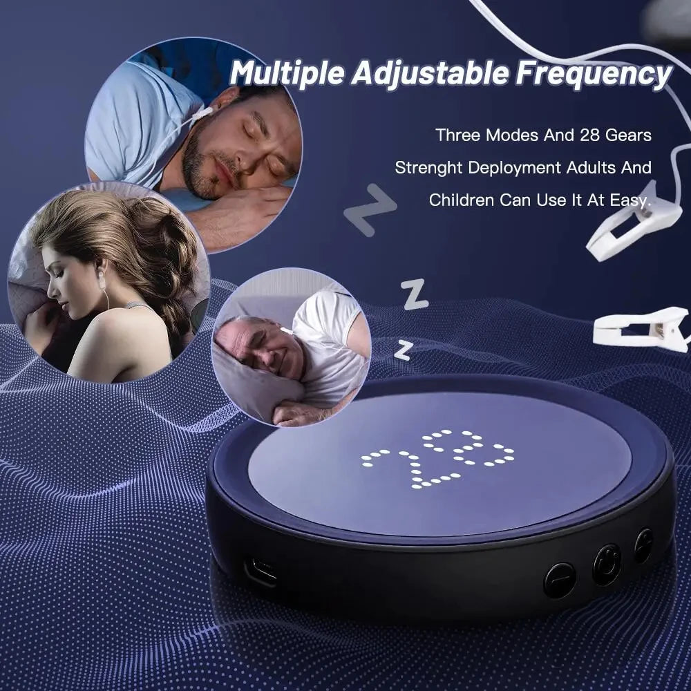 CES Microcurrent Sleep Aid Ear Clip Device – 28-Level Relaxation Sleep Aid Device Qst