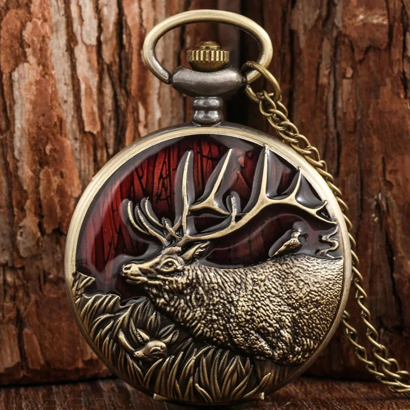 Bronze Pocket Watch Animal Series Blind Box | Qme Collectible Pocket Watch Qme