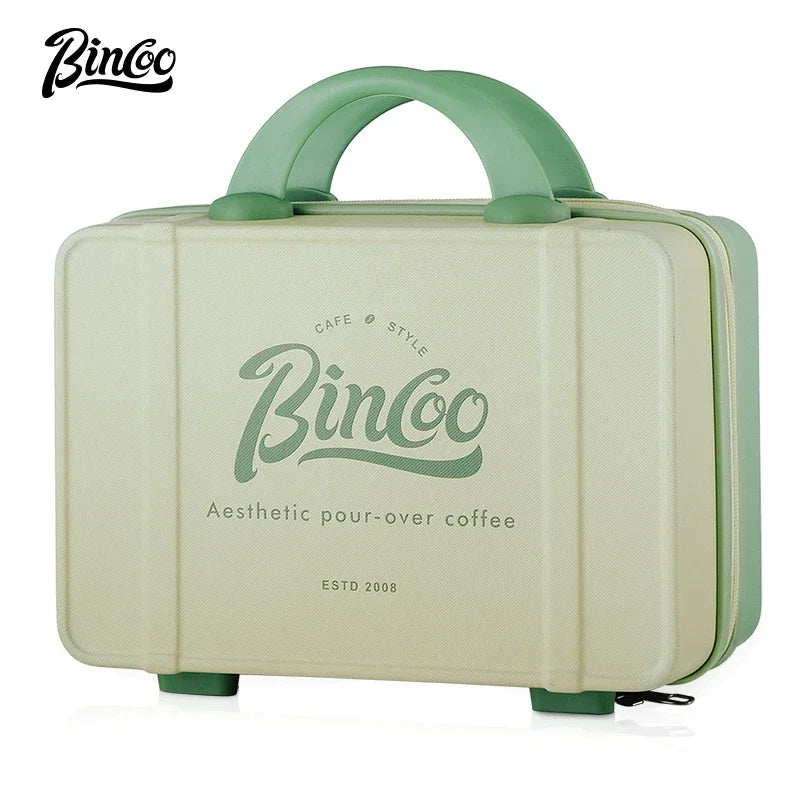 BINCOO Portable Coffee Kit – Moka Pot, Grinder & Kettle Set Portable Coffee Kit Qst