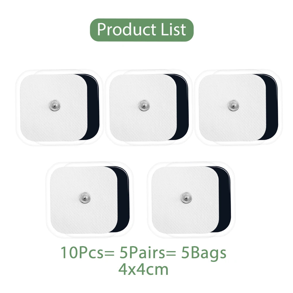 TENS EMS Self-Adhesive Electrode Pads 10/20Pcs Non-Woven Electrode Pads Qst 10Pcs