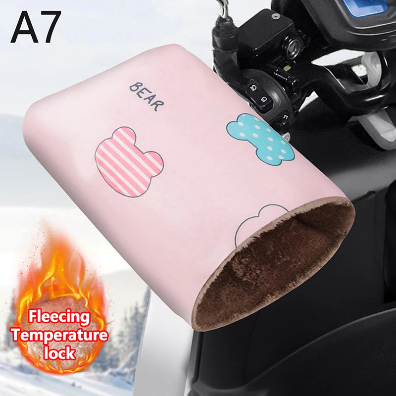 Motorcycle Handlebar Muffs – Waterproof Thermal Winter Mitts Handlebar Muffs Qst A14