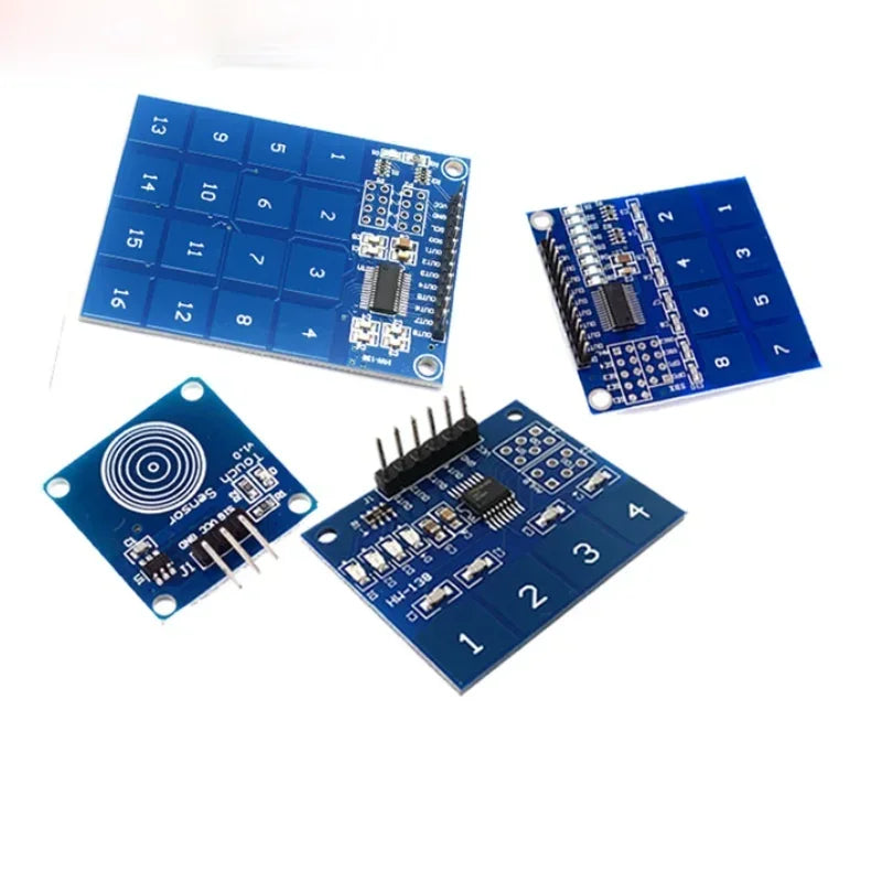 TTP223 Capacitive Touch Sensor Module – 1, 4, 8 & 16 Channel Touch Sensor Module Qme