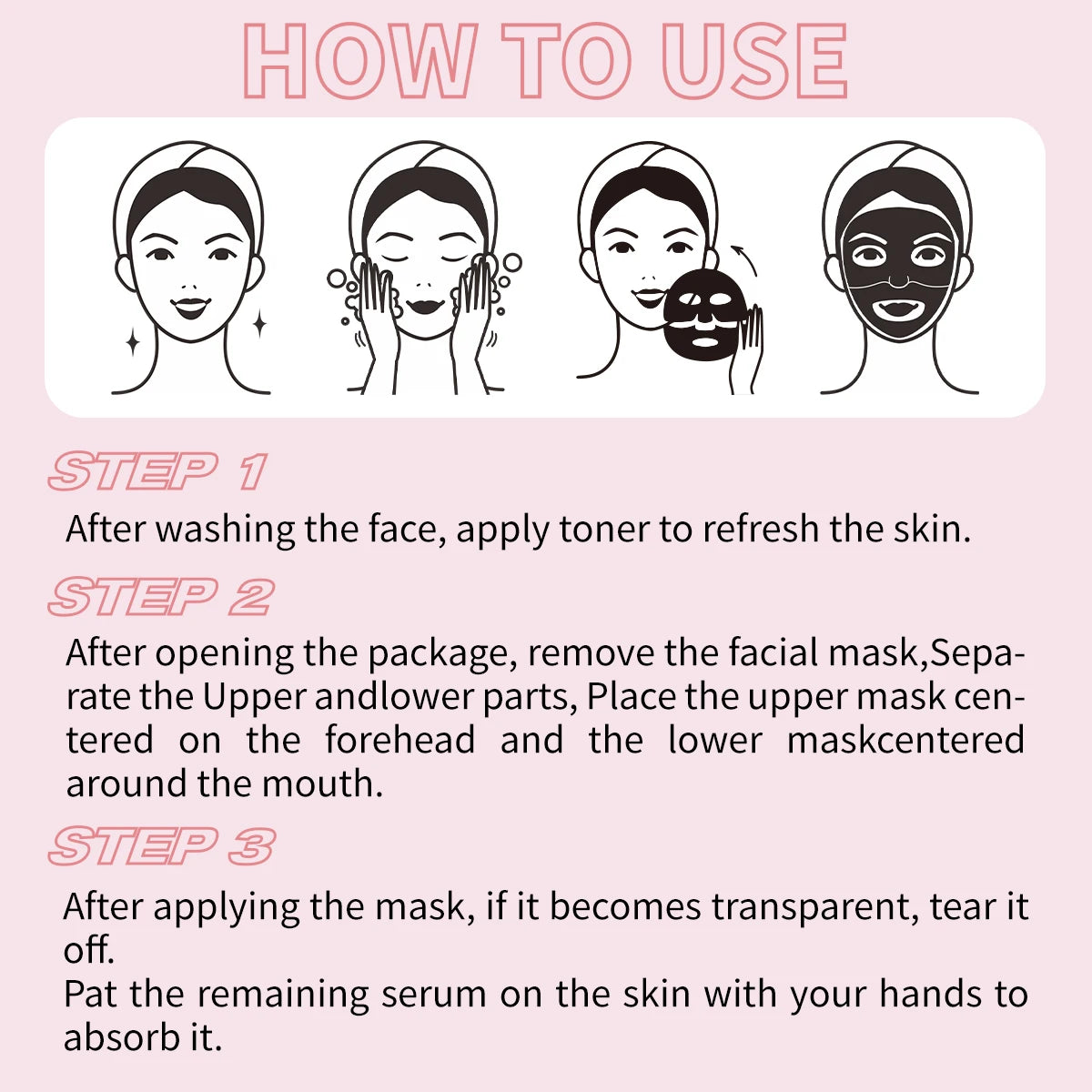 Pink Bio-Collagen Deep Gel Mask – Moisturize & Brighten Skin Collagen Face Mask Qst