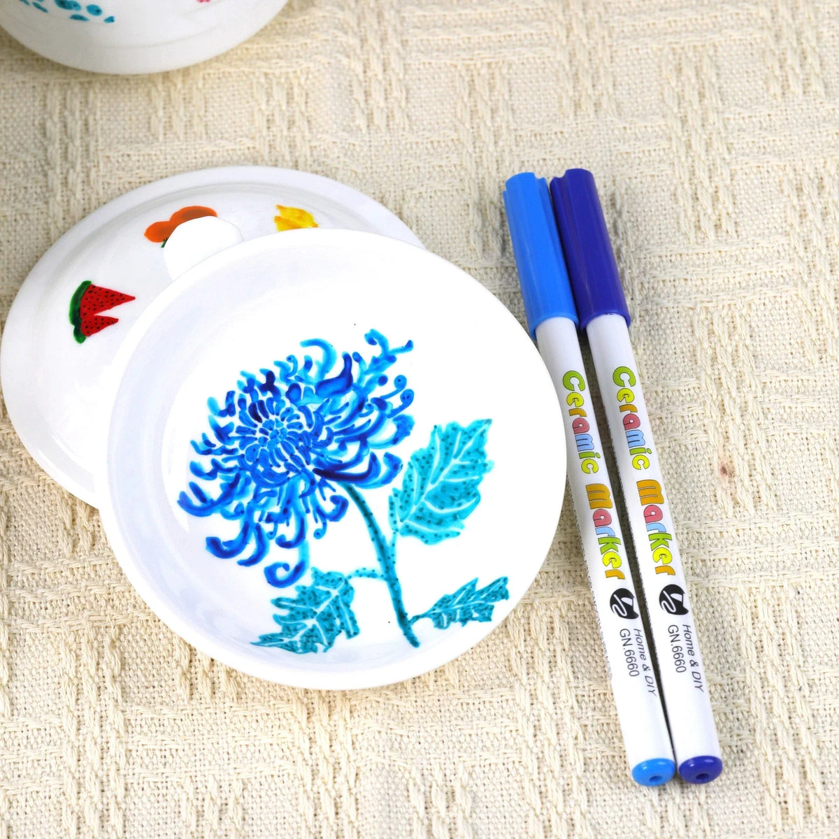 12-Color Ceramic Acrylic Paint Marker Pens – DIY Art Set Acrylic Paint Markers Qme