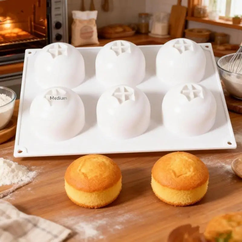 6-Cell Blueberry & Raspberry Silicone Mousse Mould | Fruit Design Silicone Mousse Mould Qme