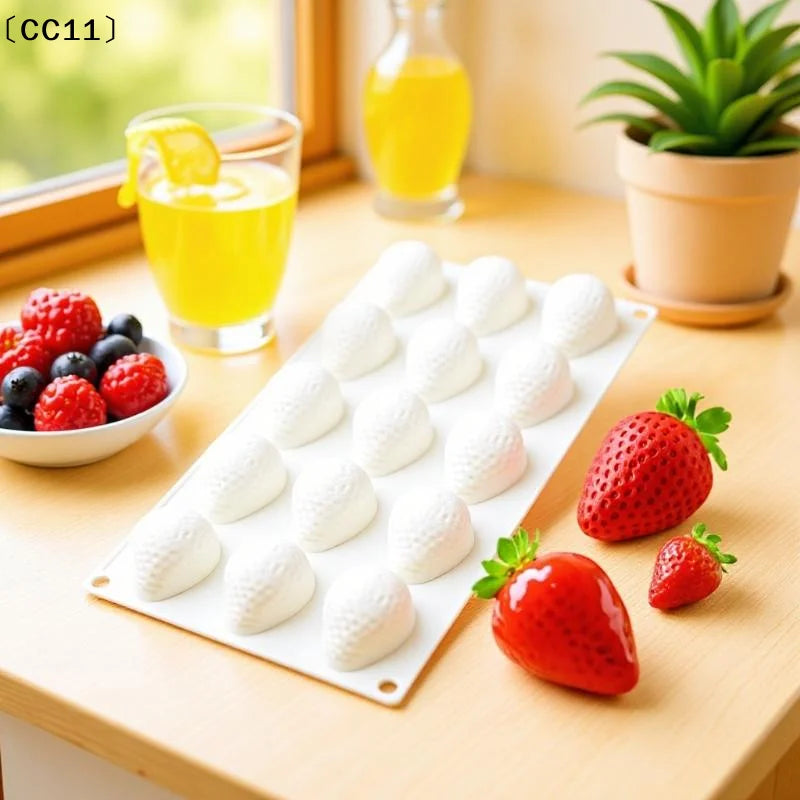 Silicone Strawberry Mousse Cake Mold | 29.5x17cm Baking Mold Silicone Baking Mold Qme