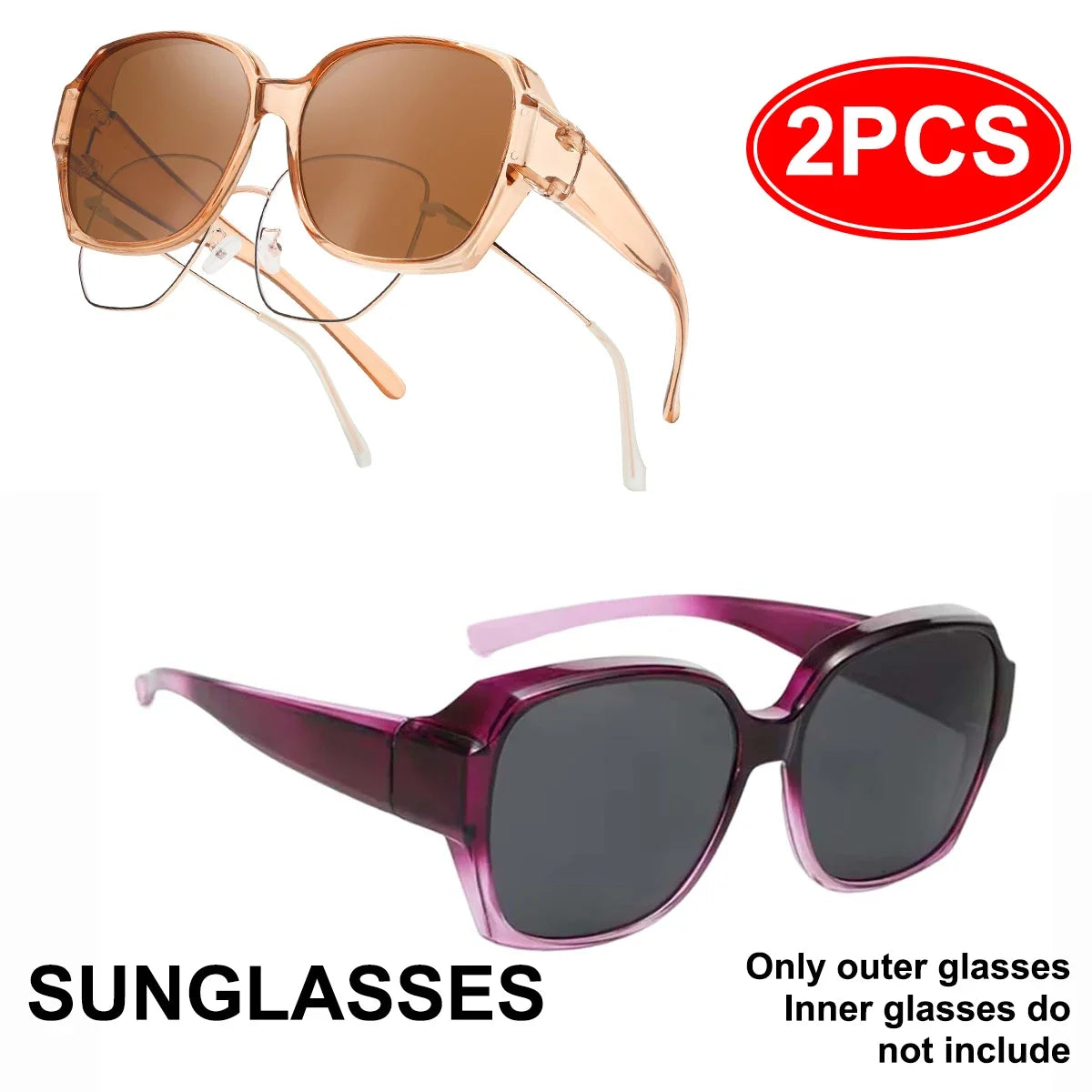 VOPHA Fit Over Sunglasses UV400 Wrap-Around Unisex T01