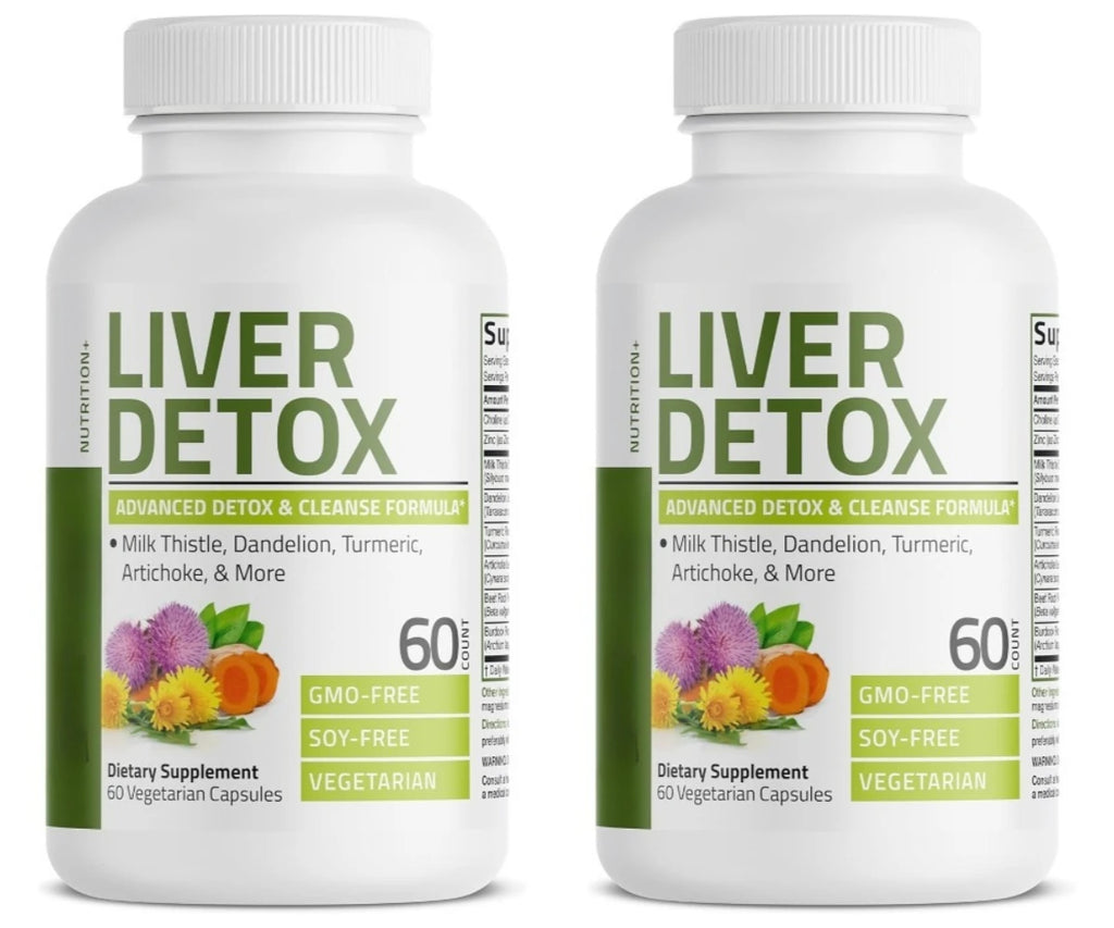 Liver Support Capsules – Milk Thistle, Turmeric & Dandelion Herbal Supplement Qst 60 Count (Pack of 2