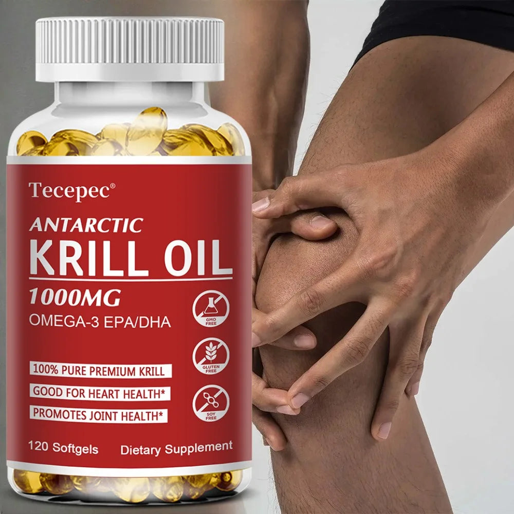 Antarctic Krill Oil 1000mg – Omega-3 EPA DHA & Astaxanthin Omega-3 Supplement Qst