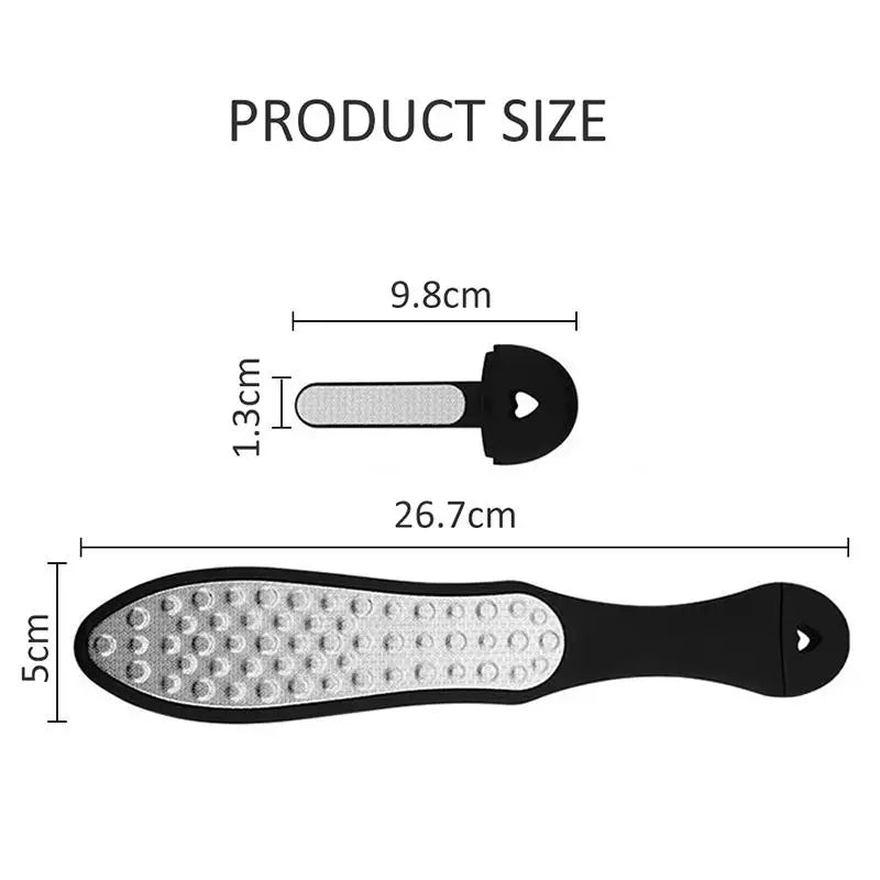 Dual-Sided Stainless Steel Foot File Pedicure Tool | Qme Foot File Tool Qme