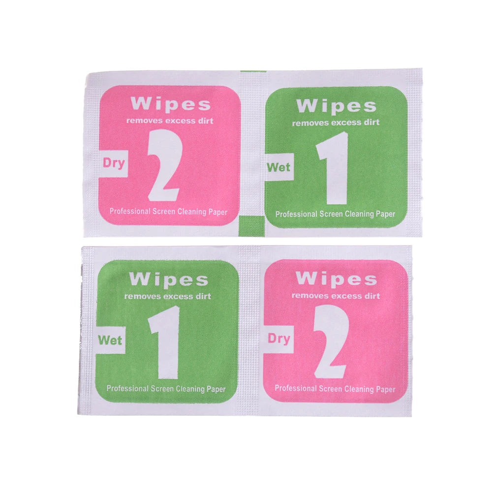 400pcs Dry & Wet Screen Cleaning Wipes – Phone, Lens & LCD Screen Cleaning Wipes Qst